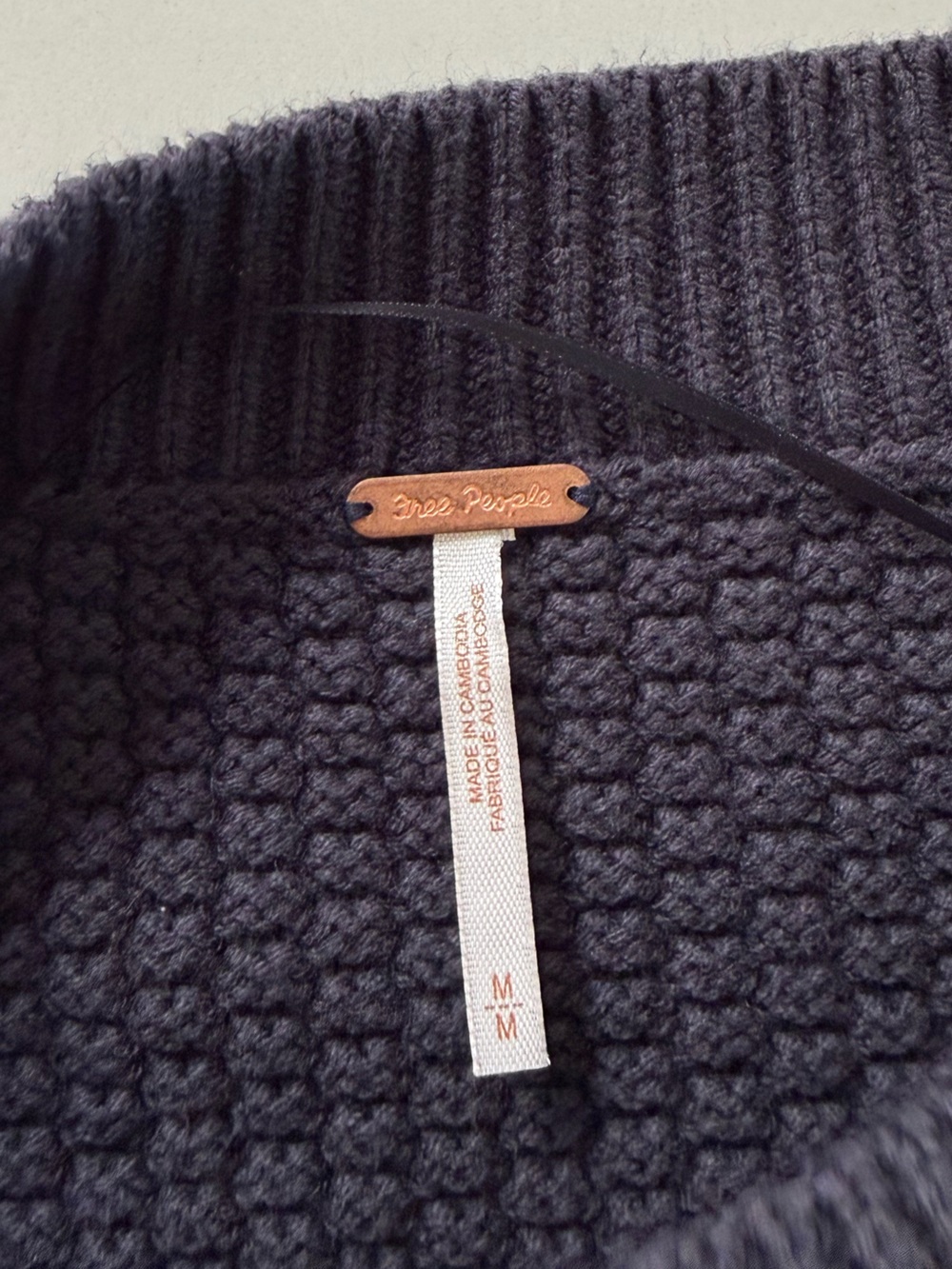 Free People Lila Knit Cardi - Sky Captain - Size Medium - Picture 4 of 7